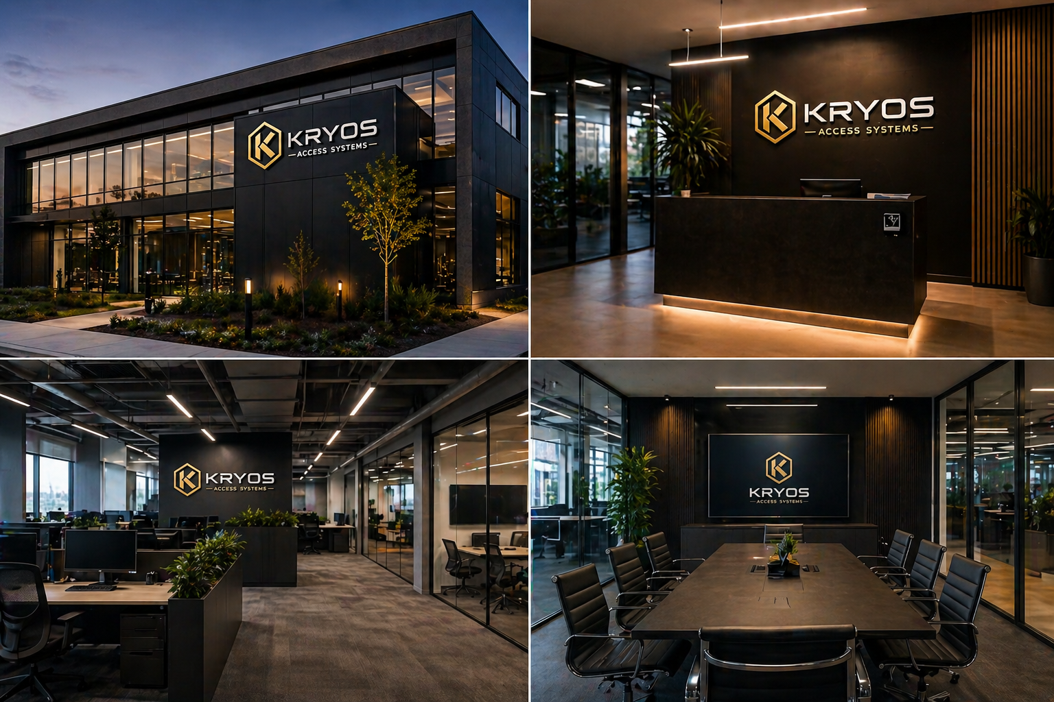 Modern secure facility interior